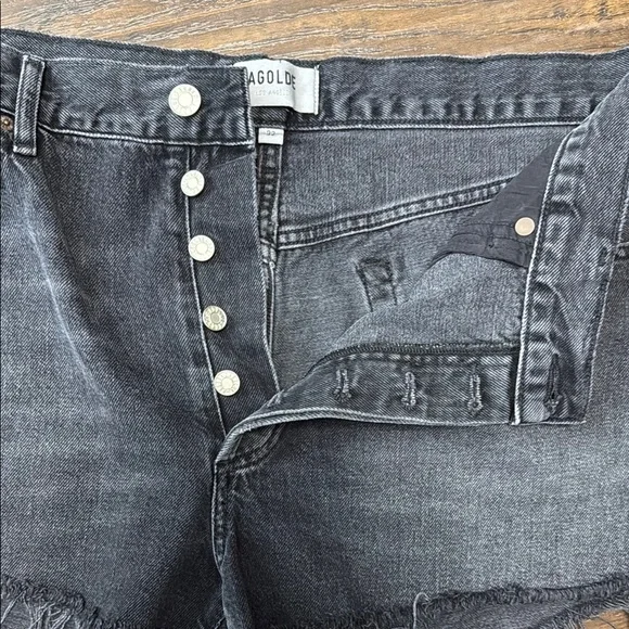 Agolde Parker Vintage Cut‎ Off Distressed Jean Shorts - Picture 3 of 8
